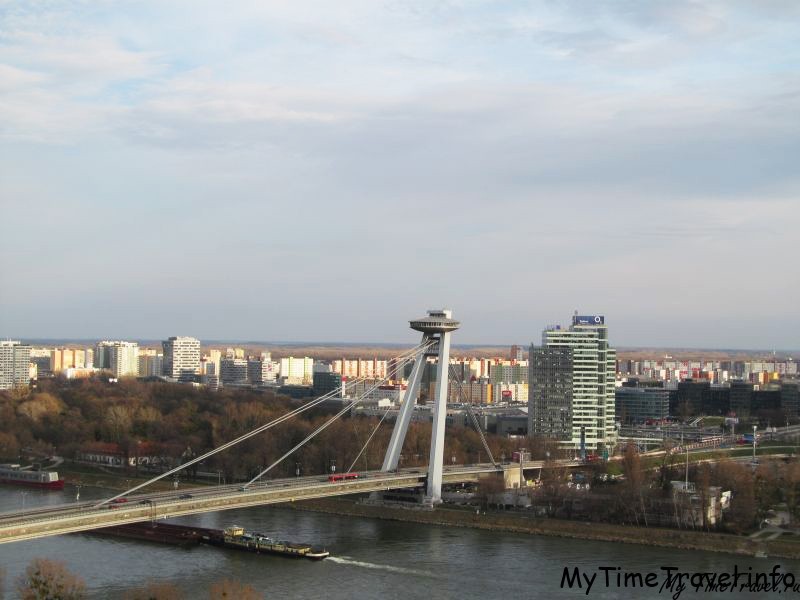 Дунай и мост в Братиславе