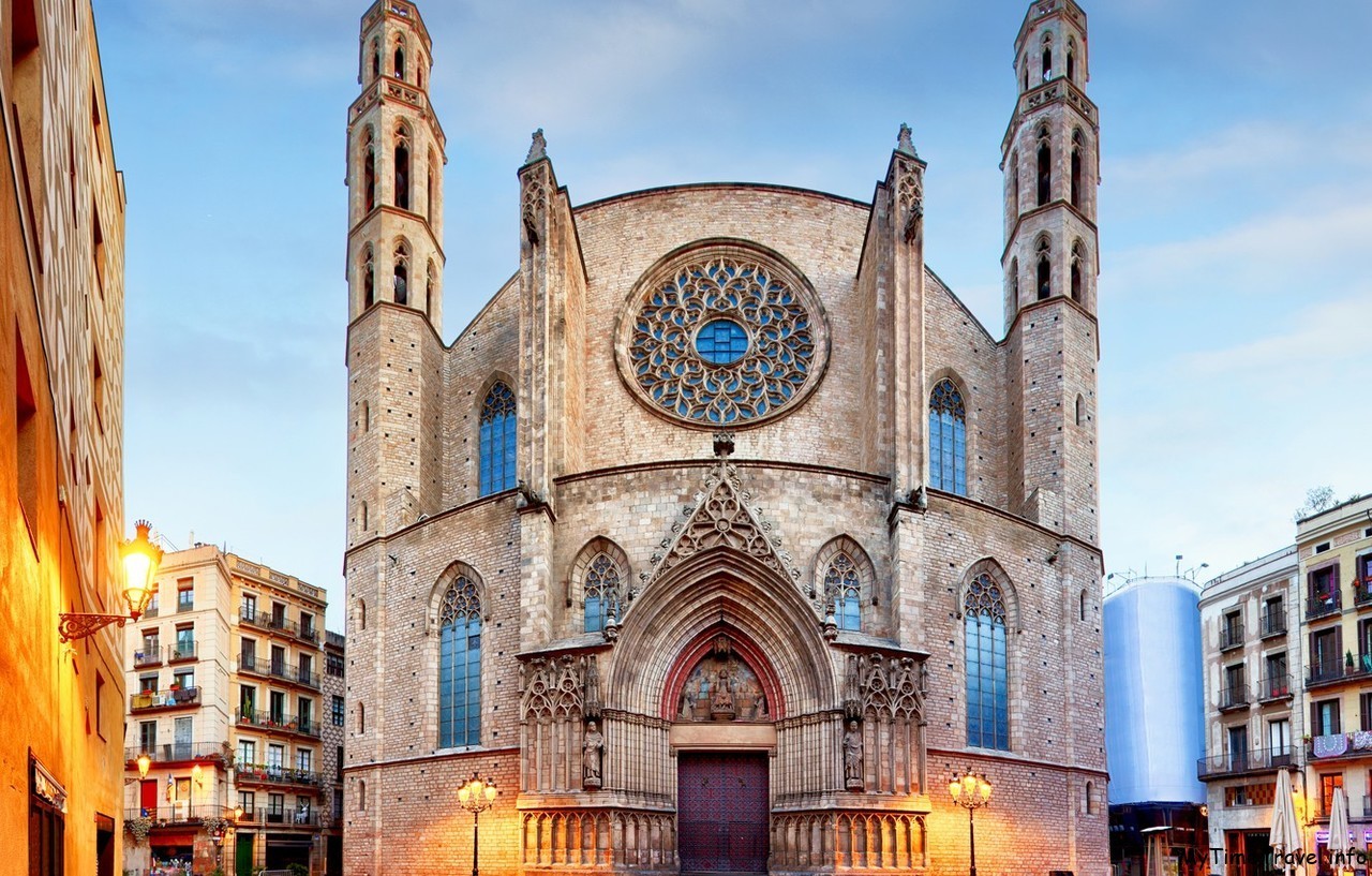 Церковь Санта-Мария-дель-Мар в Барселоне