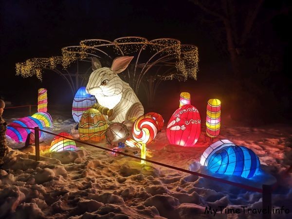 Китайские фонари - пасхальный кролик