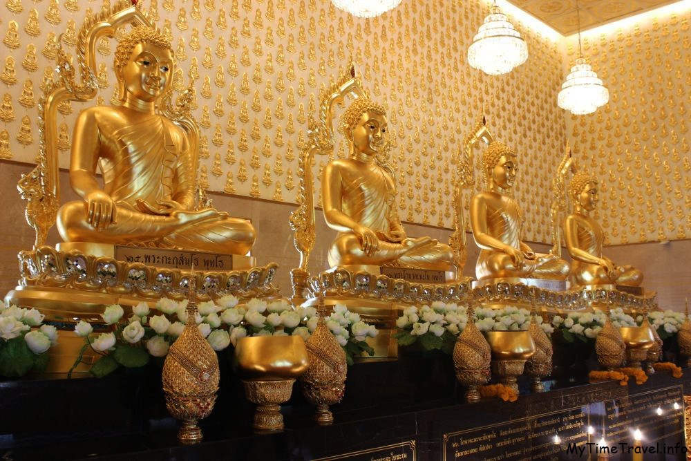 Золотые статуи Будды
