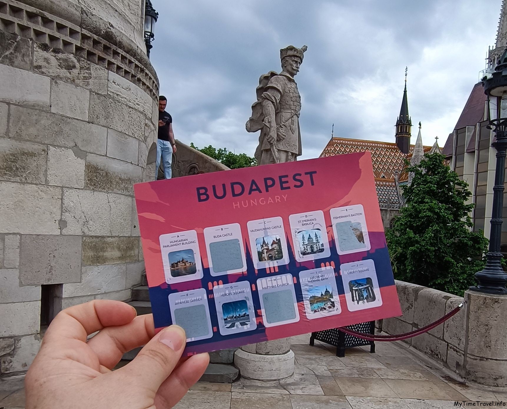 Карточка с главными достопримечательностями Будапешта