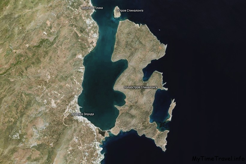 Вид на Спиналонгу сверху